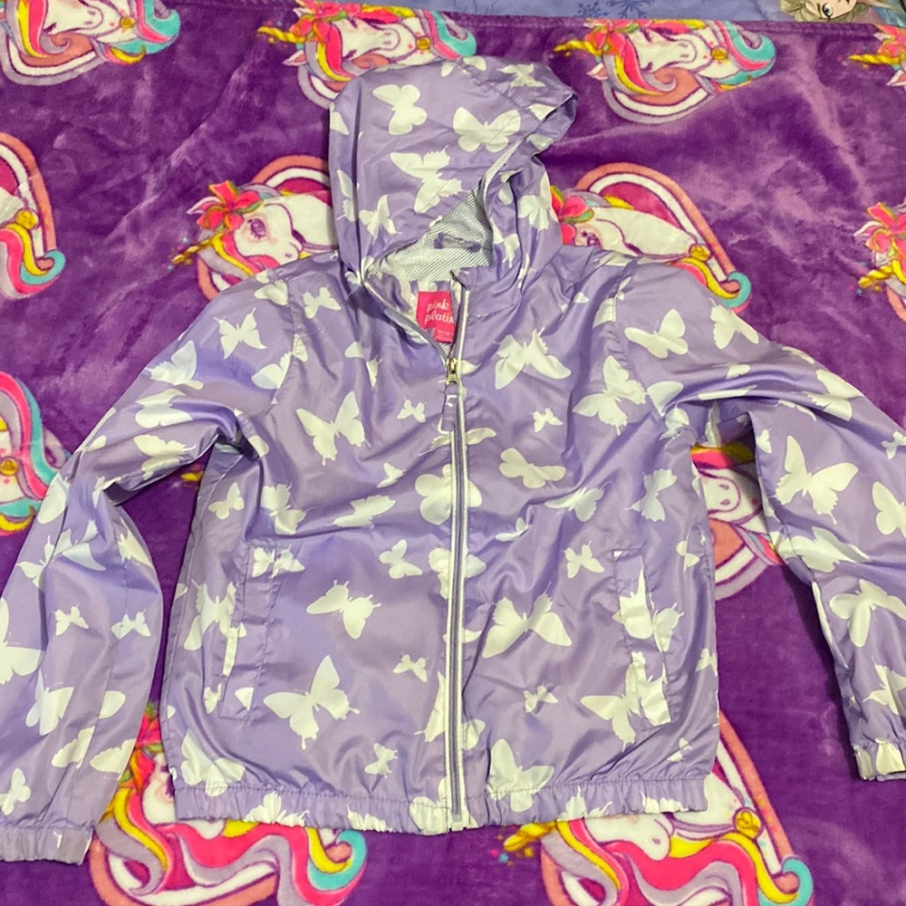 Purple Butterfly raincoat - Picture 1 of 3